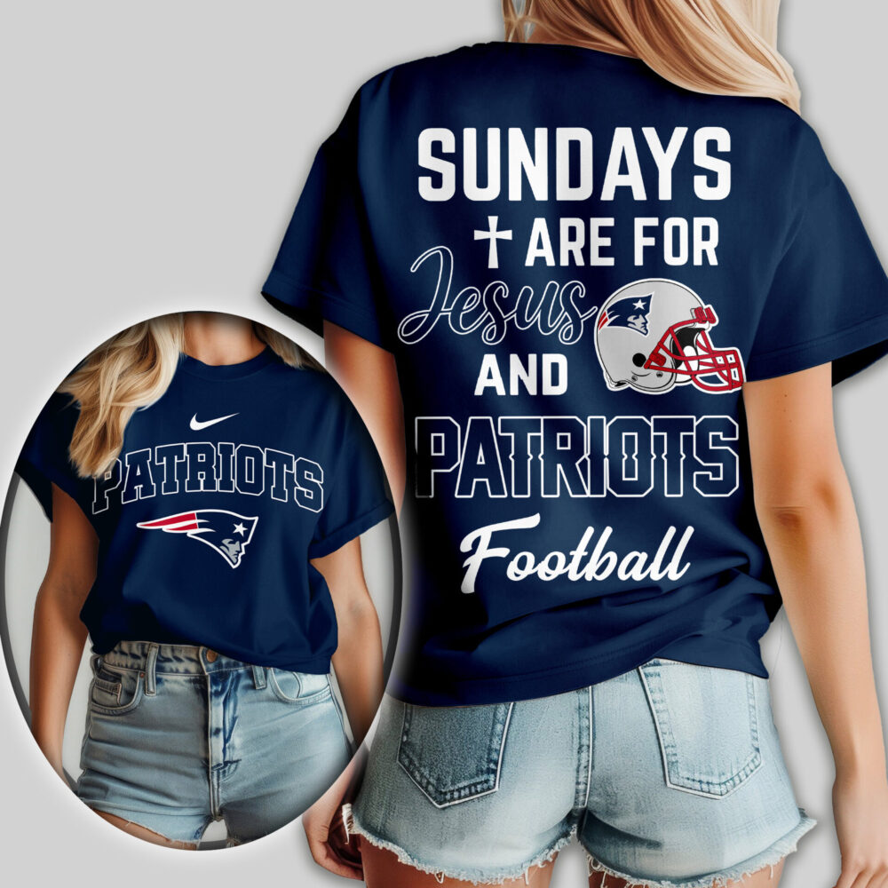 New England Patriots | Premium NFL Sundays Are For Jesus and Football Women Shirt TD