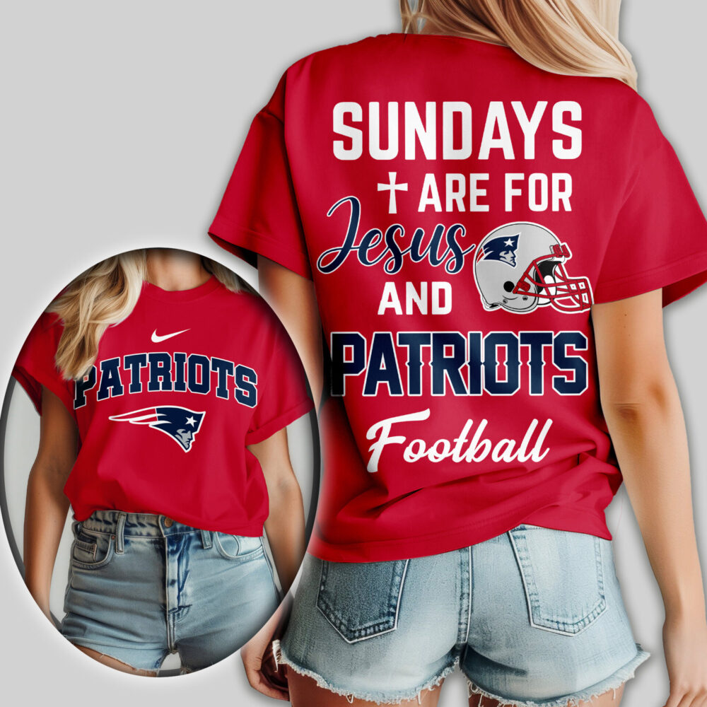 New England Patriots | Premium NFL Sundays Are For Jesus and Football Women Shirt TD