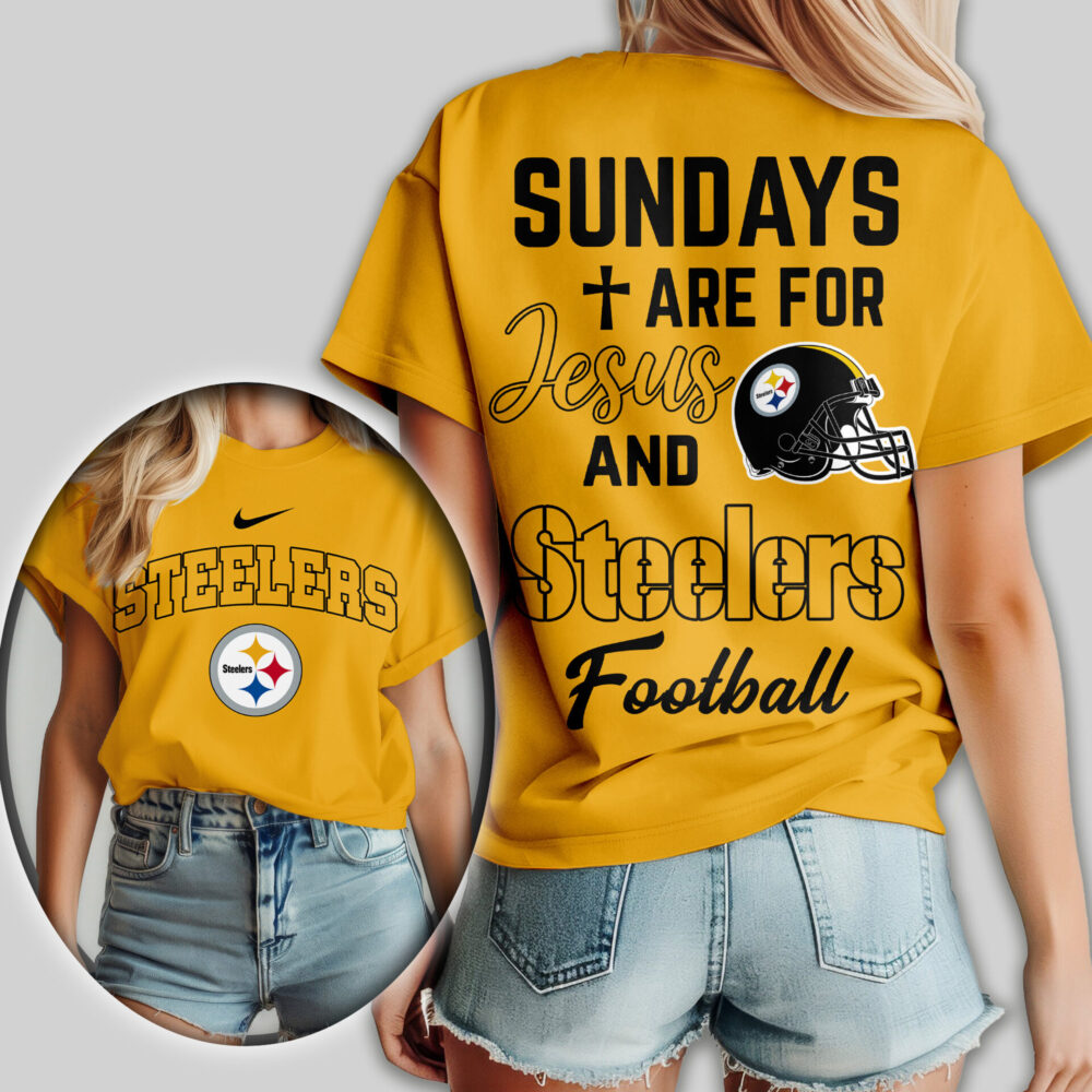 Pittsburgh Steelers | Premium NFL Sundays Are For Jesus and Football Women Shirt TD