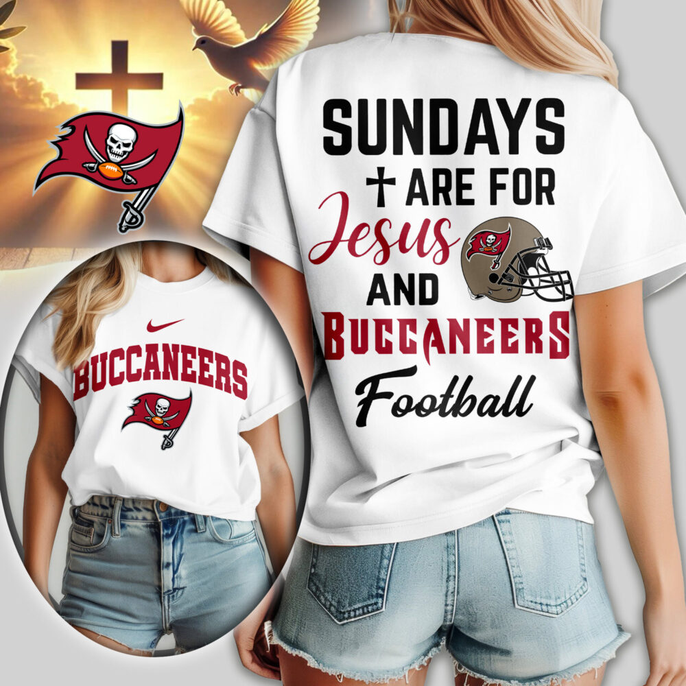 Tampa Bay Buccaneers | Premium NFL Sundays Are For Jesus and Football Women Shirt TD
