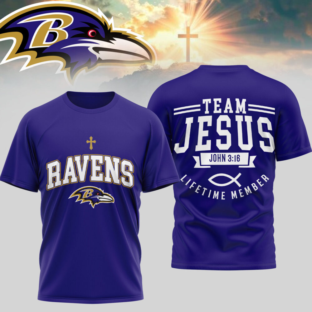 Baltimore Ravens | Premium NFL Team Jesus 3D Shirt TD