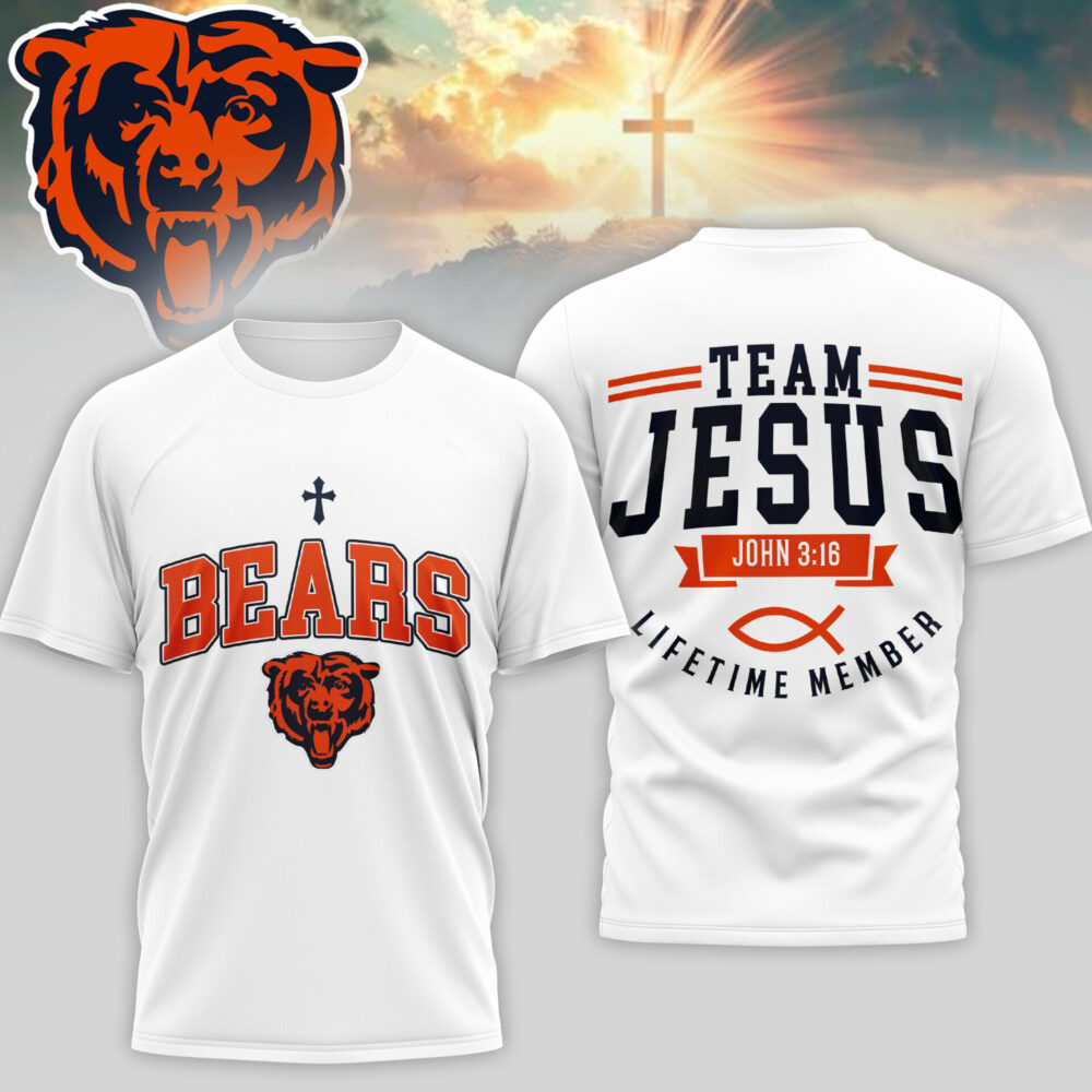 Chicago Bears | Premium NFL Team Jesus 3D Shirt TD