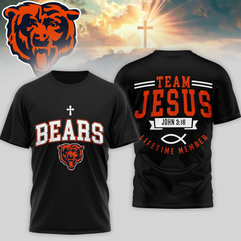 Chicago Bears | Premium NFL Team Jesus 3D Shirt TD