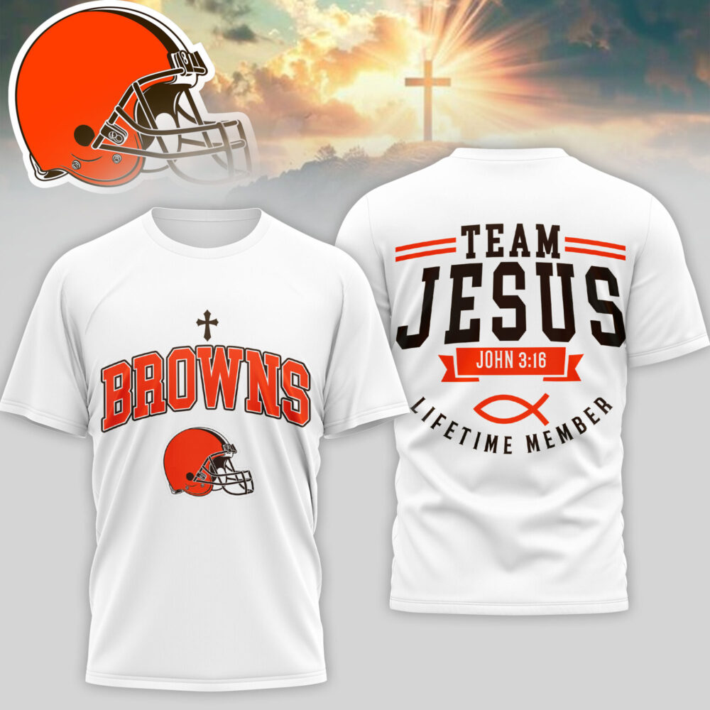 Cleveland Browns | Premium NFL Team Jesus 3D Shirt TD