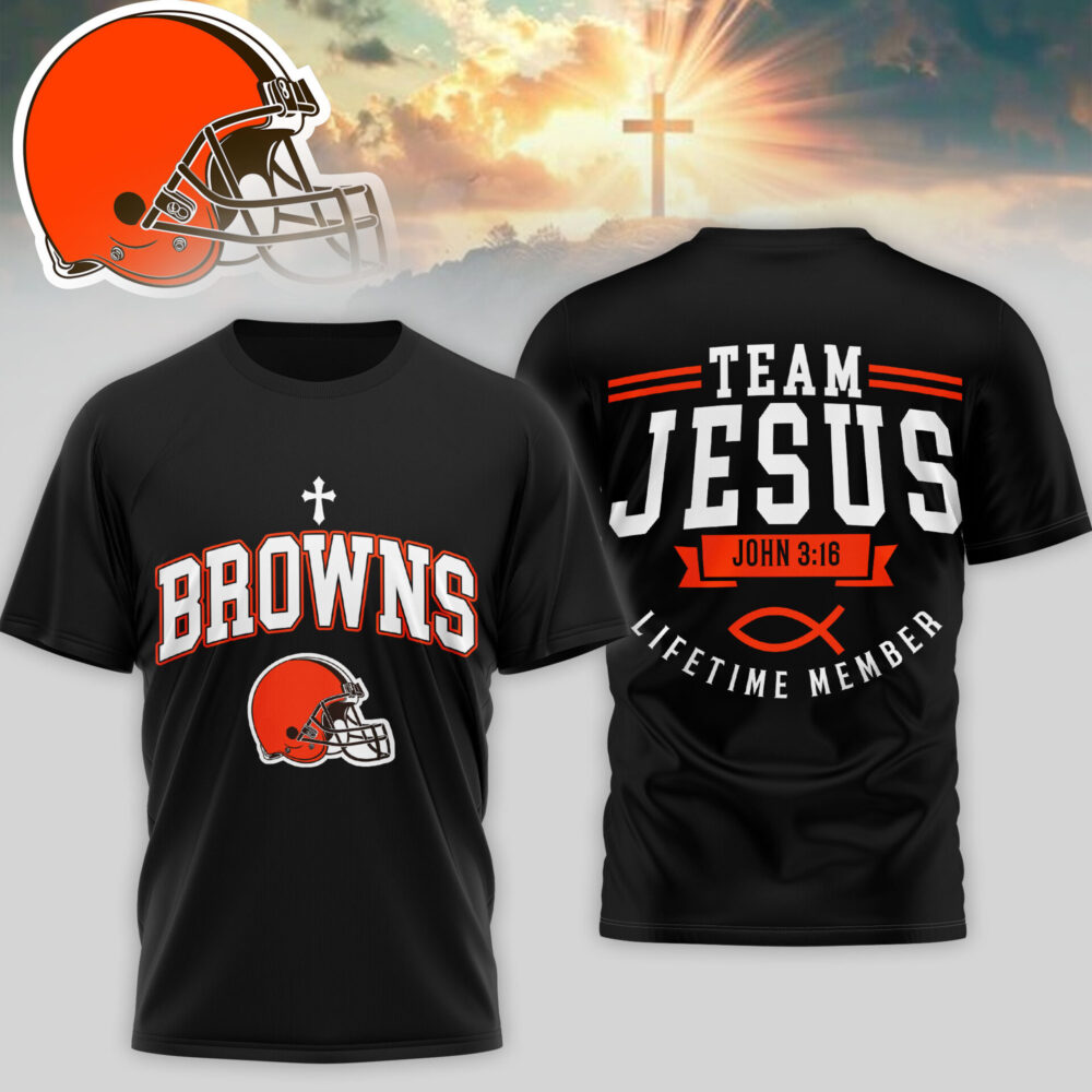 Cleveland Browns | Premium NFL Team Jesus 3D Shirt TD