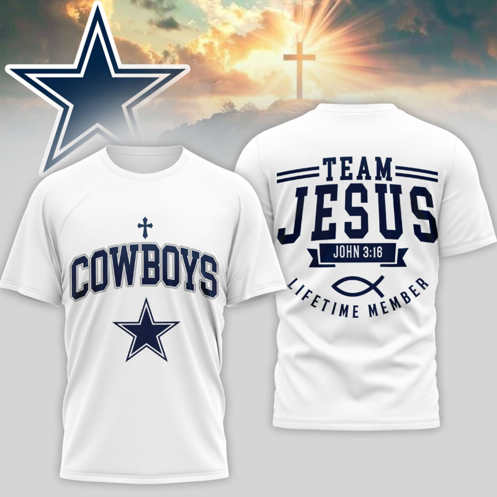 Dallas Cowboys | Premium NFL Team Jesus 3D Shirt TD