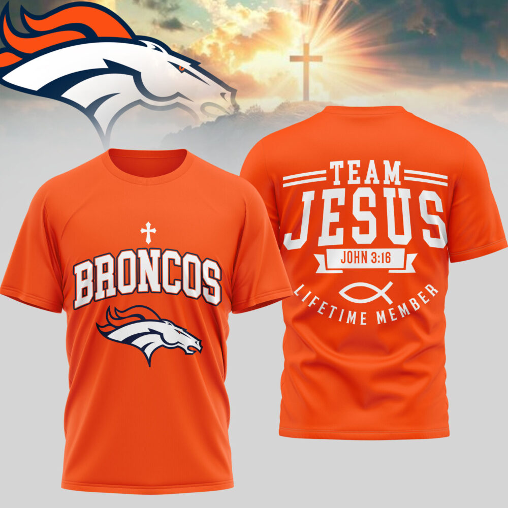 Denver Broncos | Premium NFL Team Jesus 3D Shirt TD