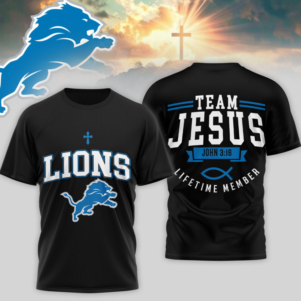 Detroit Lions | Premium NFL Team Jesus 3D Shirt TD