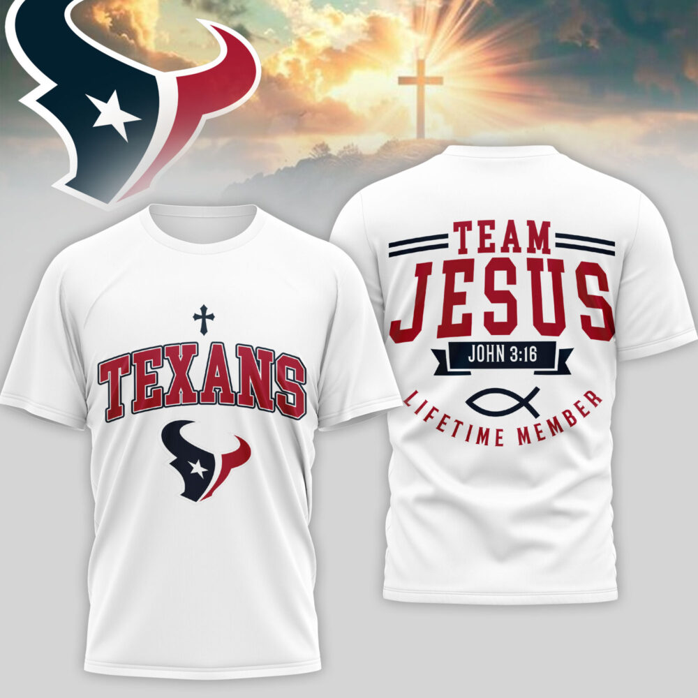 Houston Texans | Premium NFL Team Jesus 3D Shirt TD