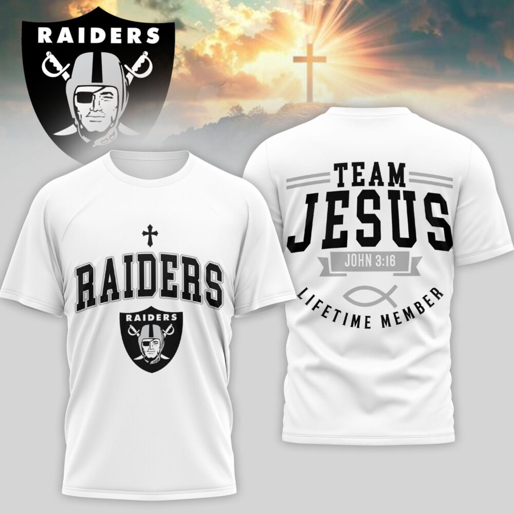 Las Vegas Raiders | Premium NFL Team Jesus 3D Shirt TD