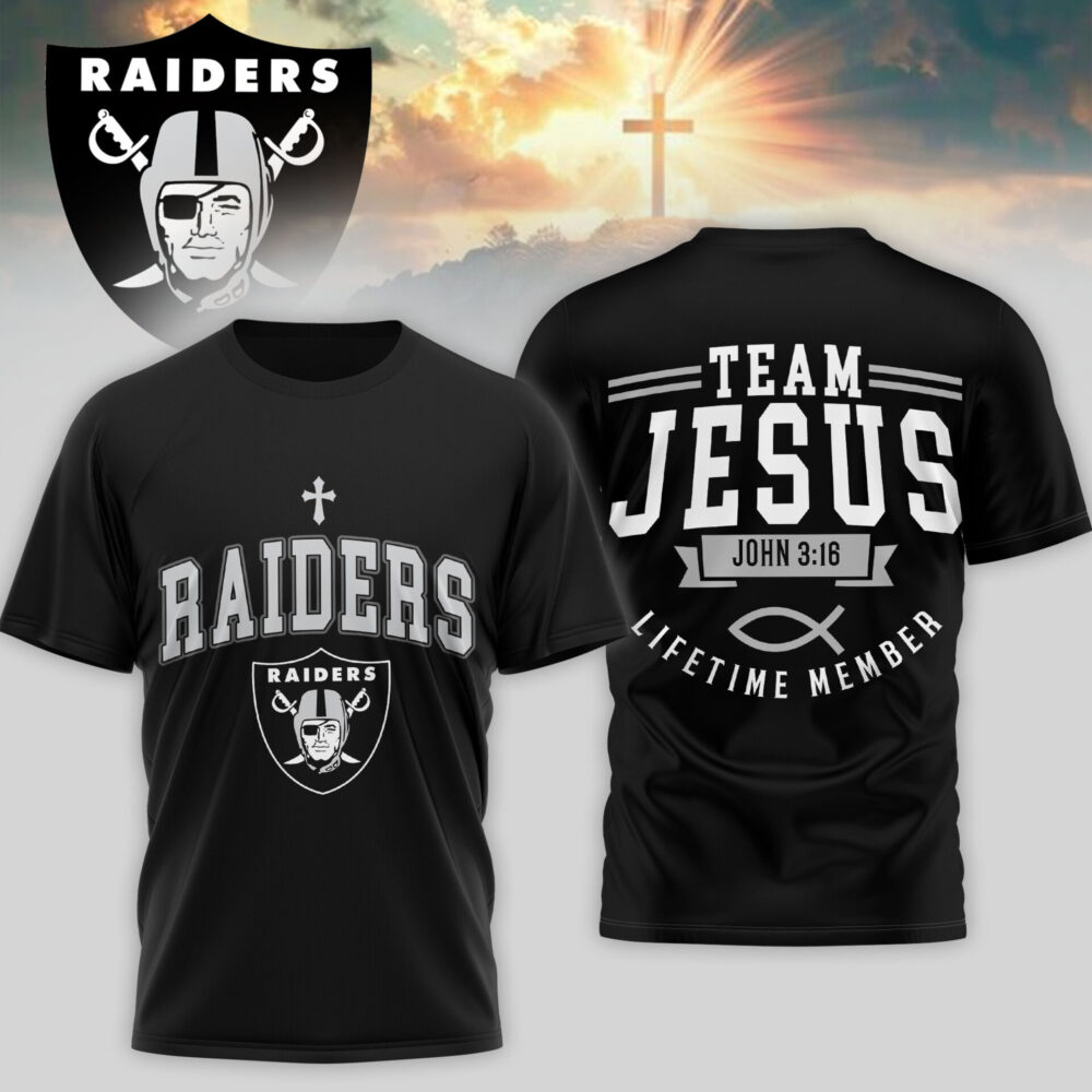 Las Vegas Raiders | Premium NFL Team Jesus 3D Shirt TD