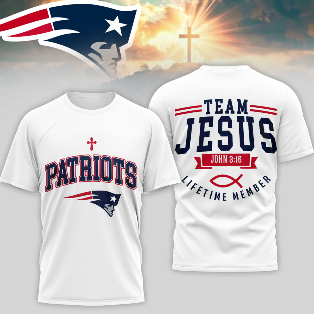 New England Patriots | Premium NFL Team Jesus 3D Shirt TD