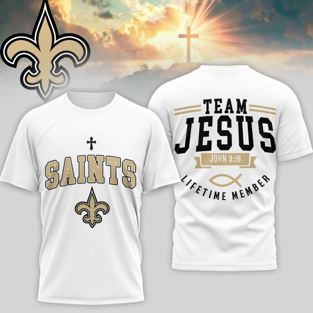New Orleans Saints | Premium NFL Team Jesus 3D Shirt TD