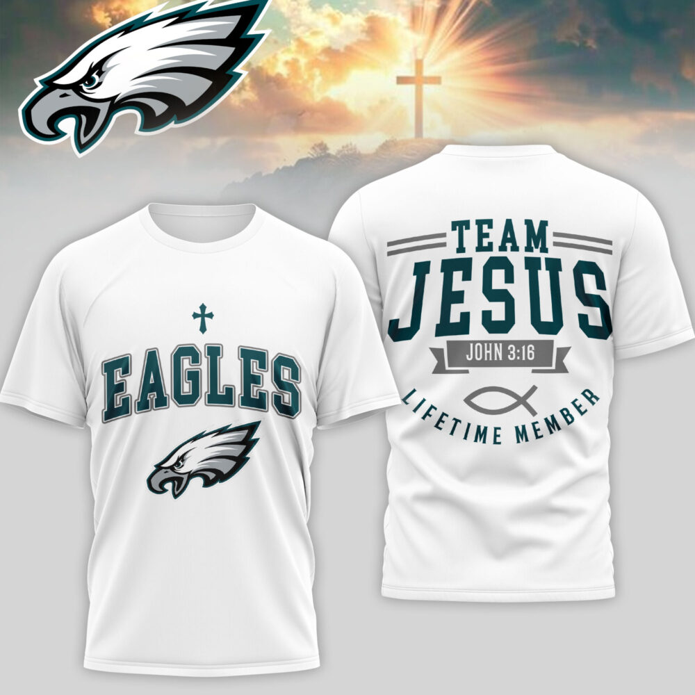Philadelphia Eagles | Premium NFL Team Jesus 3D Shirt TD