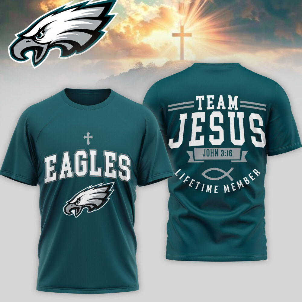Philadelphia Eagles | Premium NFL Team Jesus 3D Shirt TD
