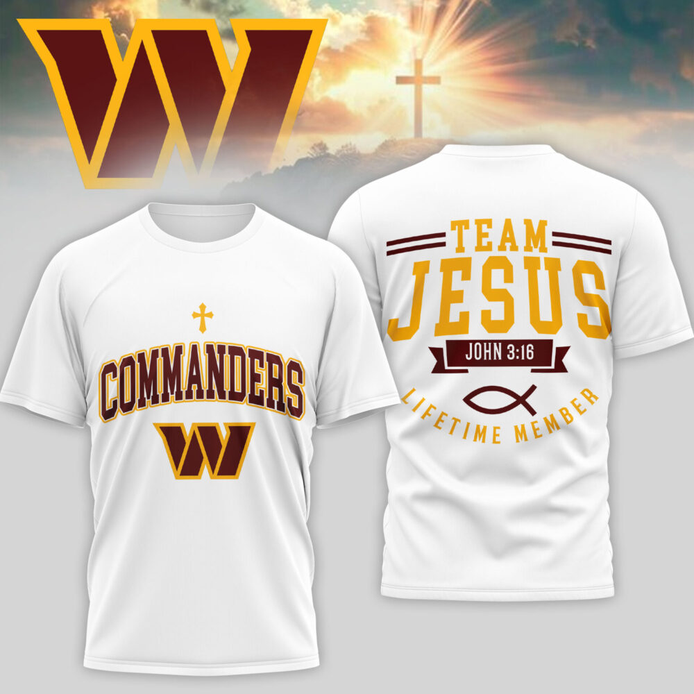 Washington Commanders | Premium NFL Team Jesus 3D Shirt TD