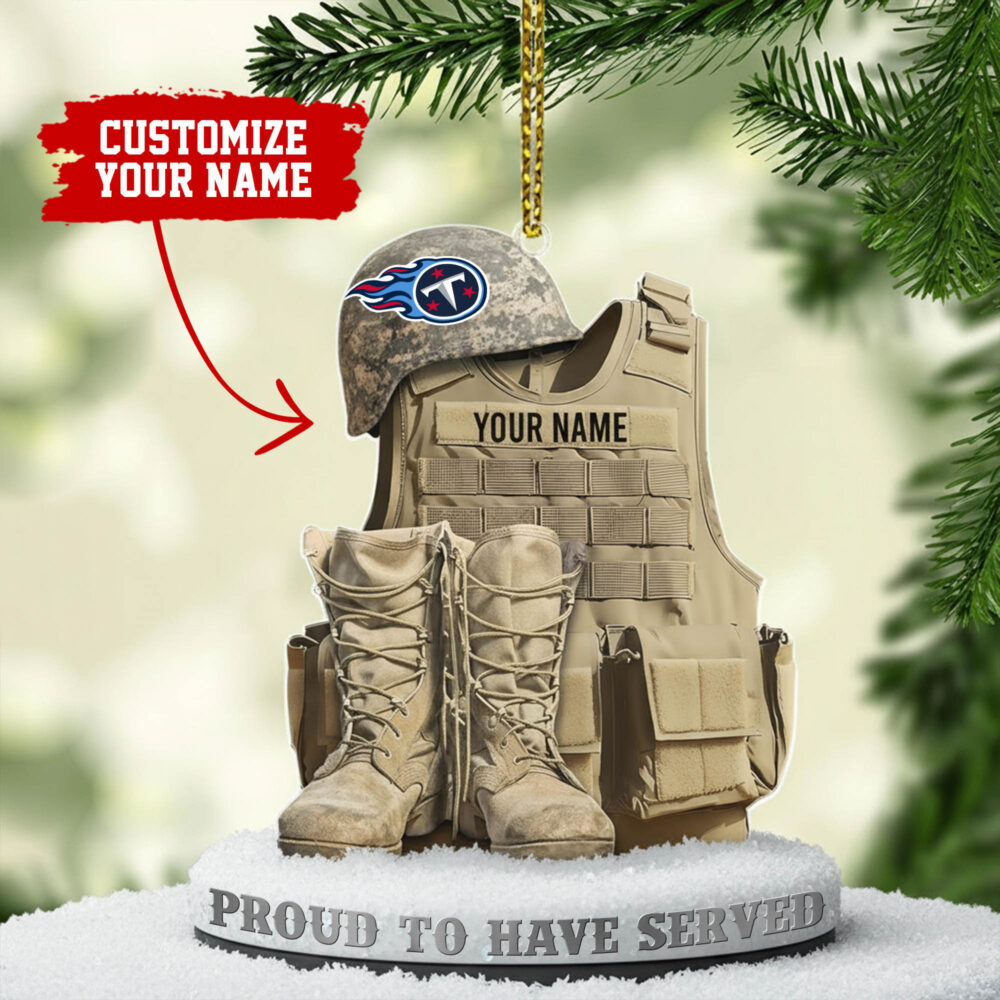 Tennessee Titans | Premium NFL Veteran Customizable Hanging Ornament MM