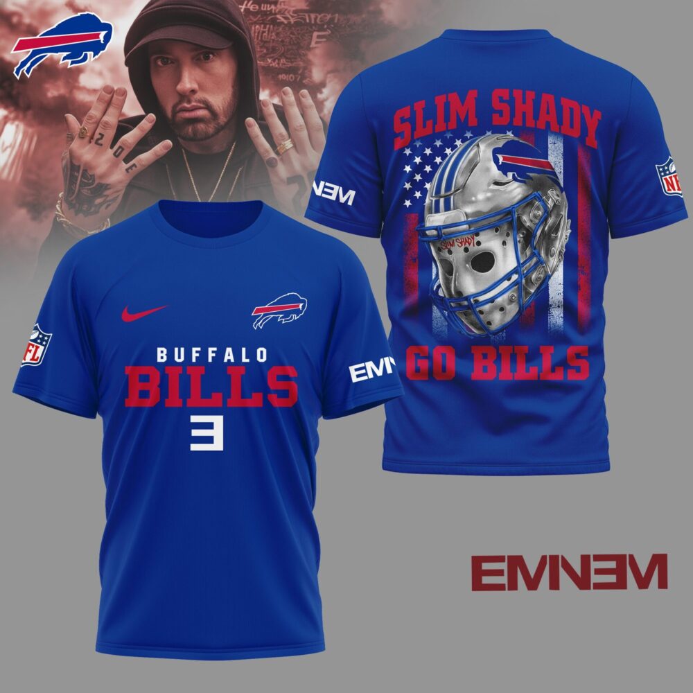 Buffalo Bills | Premium NFL Eminem Fan 3D Shirt NY