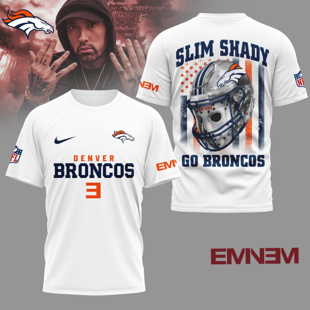 Denver Broncos | Premium NFL Eminem Fan 3D Shirt NY