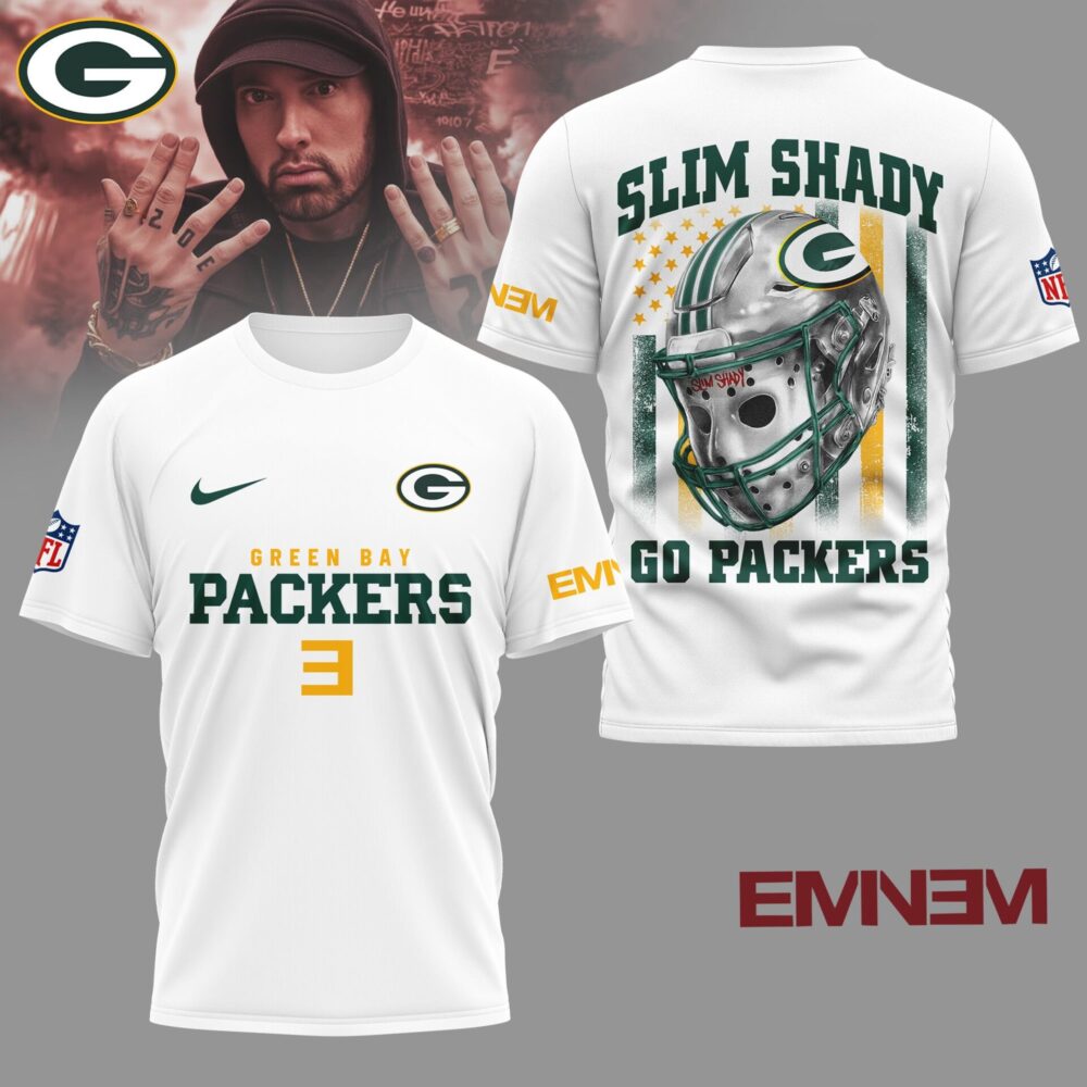 Green Bay Packers | Premium NFL Eminem Fan 3D Shirt NY