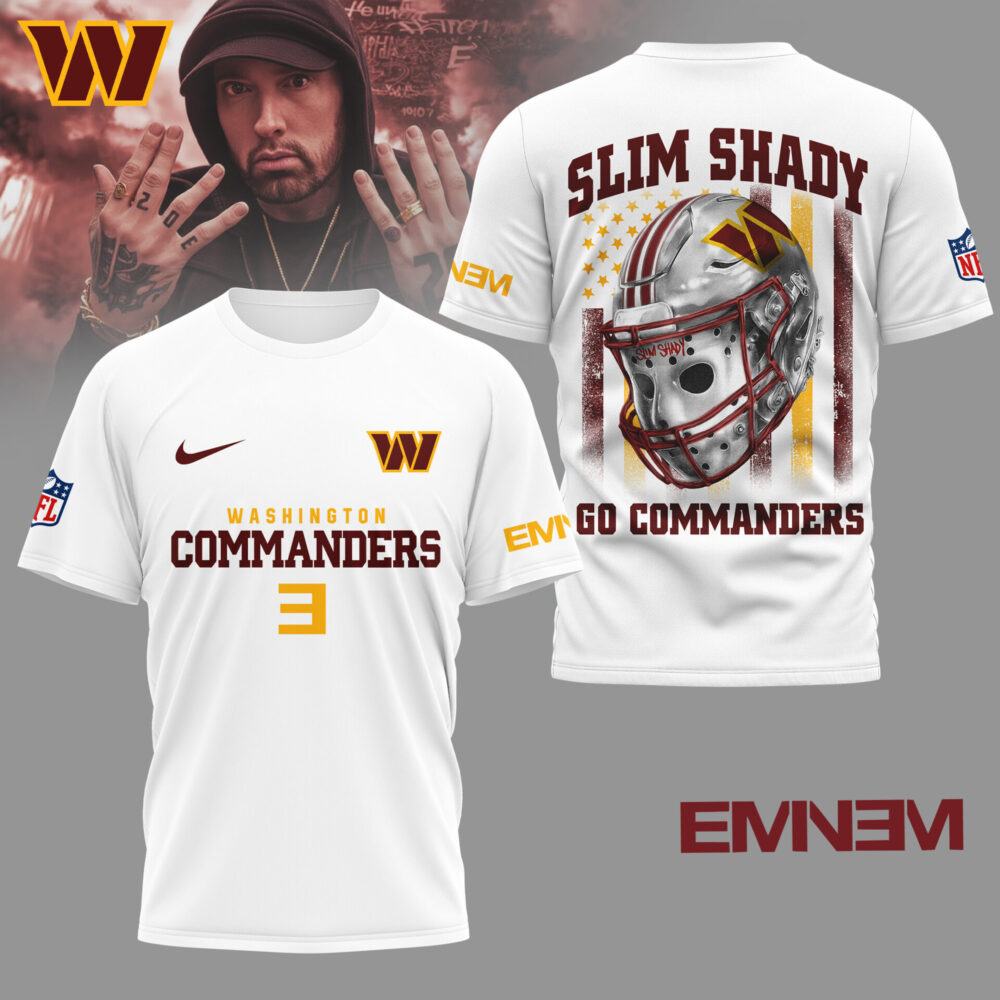 Washington Commanders | Premium NFL Eminem Fan 3D Shirt NY
