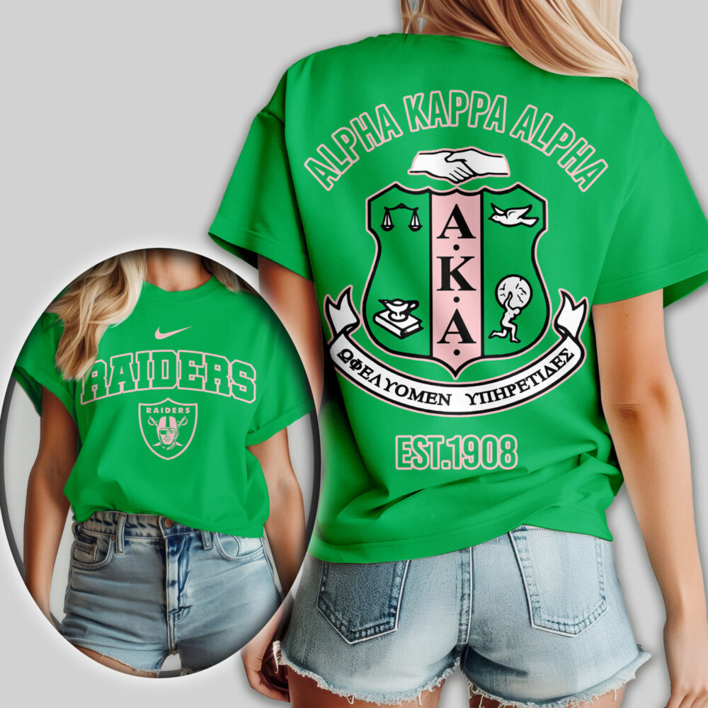 Las Vegas Raiders | Premium NFL Alpha Kappa Alpha Women Shirt TD