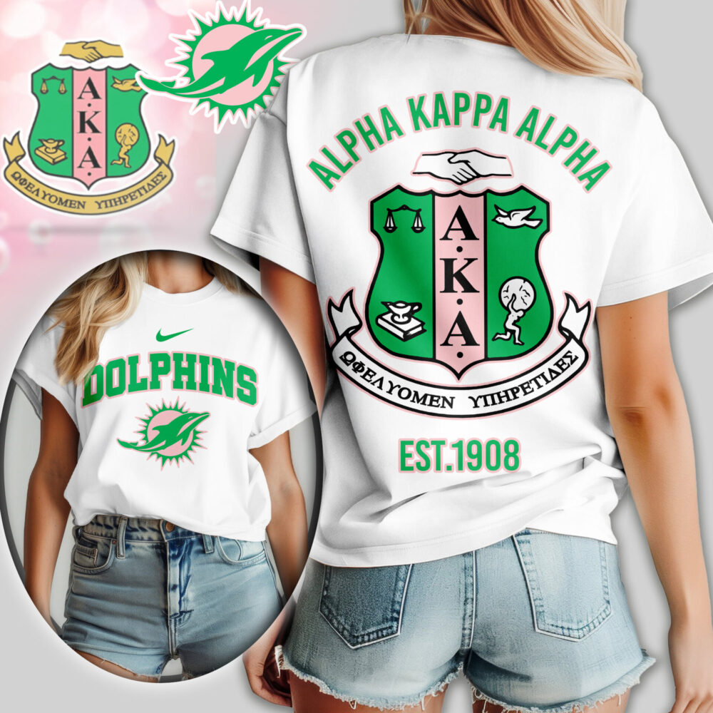 Miami Dolphins | Premium NFL Alpha Kappa Alpha Women Shirt TD