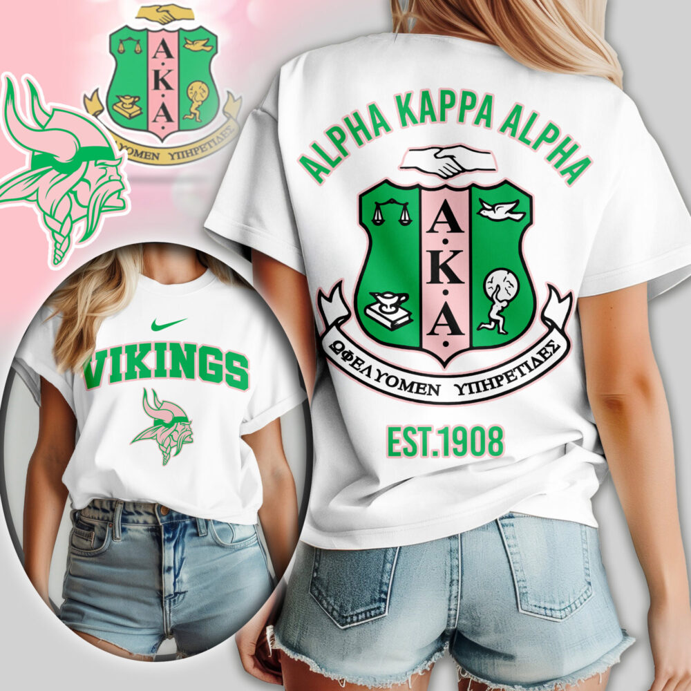 Minnesota Vikings | Premium NFL Alpha Kappa Alpha Women Shirt TD