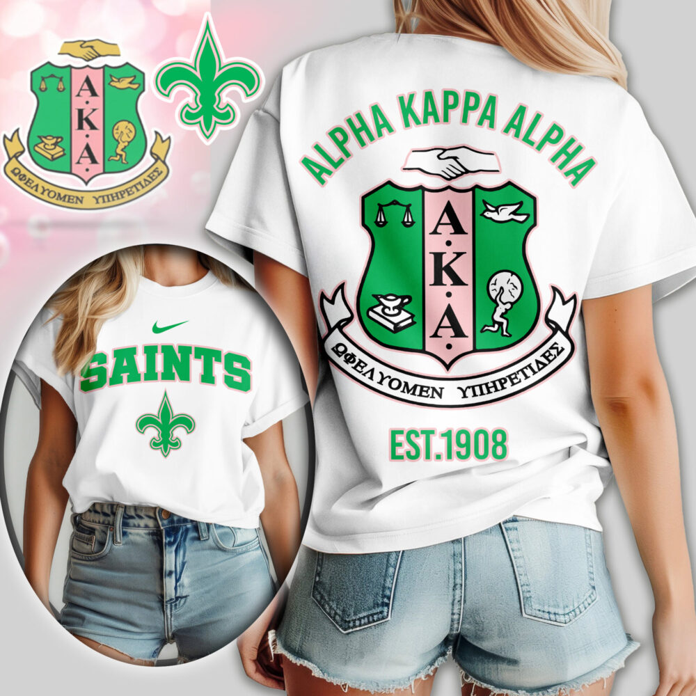 New Orleans Saints | Premium NFL Alpha Kappa Alpha Women Shirt TD