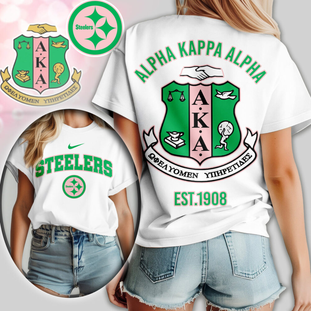 Pittsburgh Steelers | Premium NFL Alpha Kappa Alpha Women Shirt TD