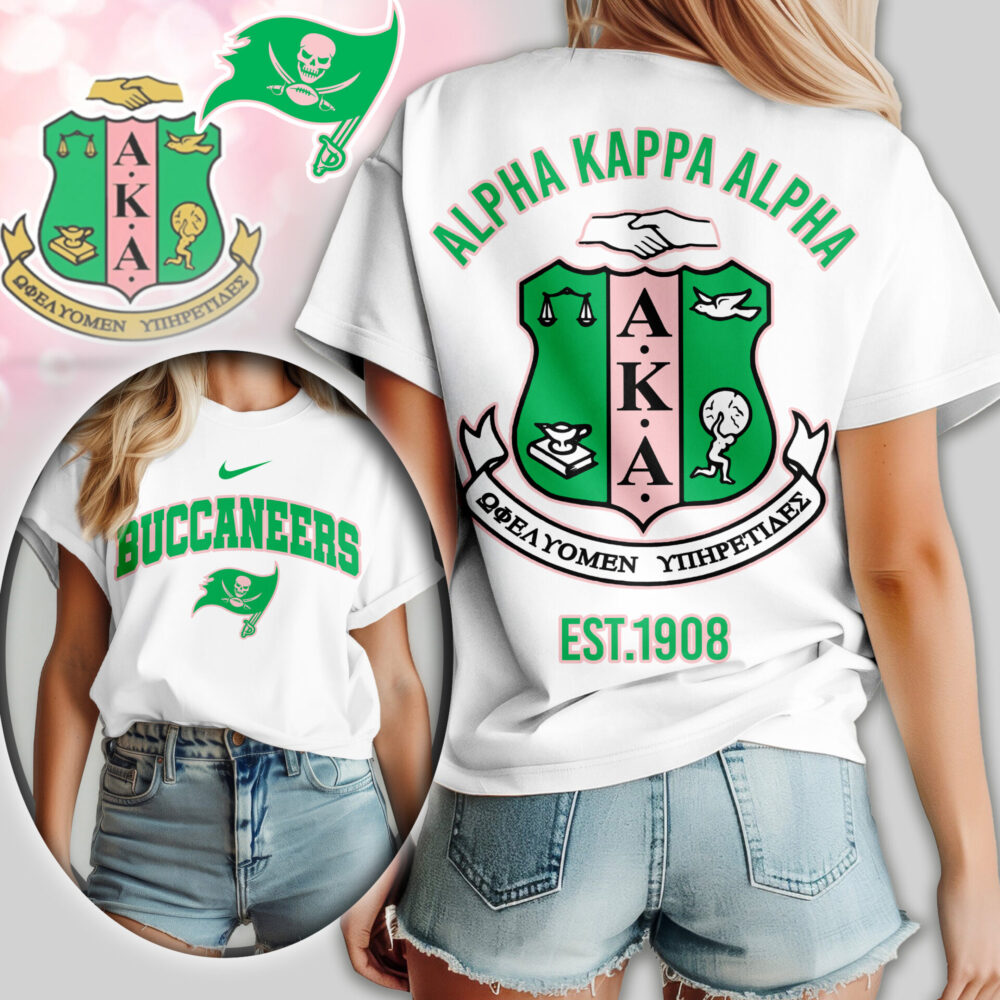 Tampa Bay Buccaneers | Premium NFL Alpha Kappa Alpha Women Shirt TD