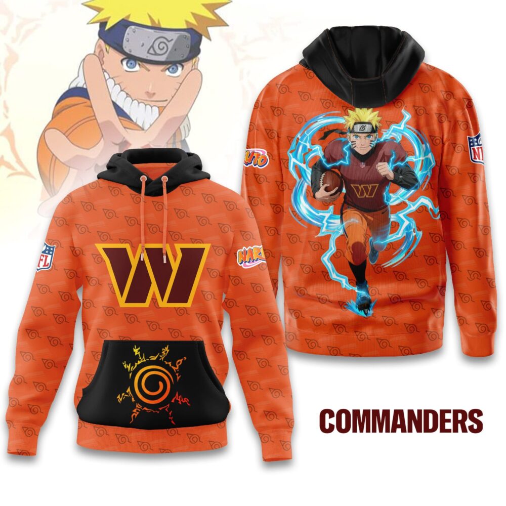 Washington Commanders | Premium NFL x Naruto Limited Edition Hoodie MM