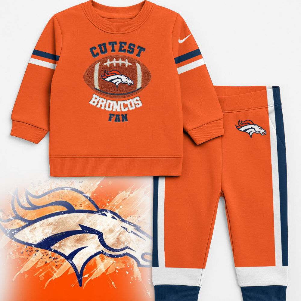 Denver Broncos | Premium NFL Unisex-Baby Shirt and Sweatpants Set