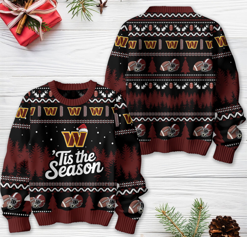 Washington Commanders | Premium NFL Tis The Season Ugly Sweater HY