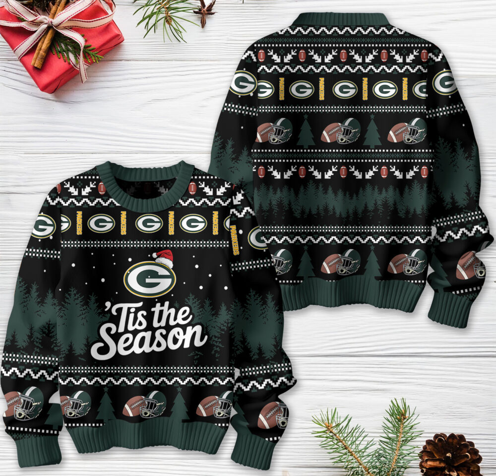 Green Bay Packers | Premium NFL Tis The Season Ugly Sweater HY