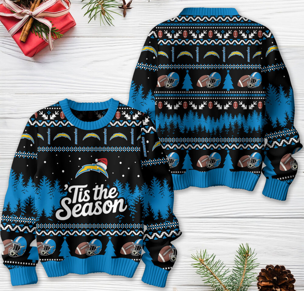 Los Angeles Chargers | Premium NFL Tis The Season Ugly Sweater HY