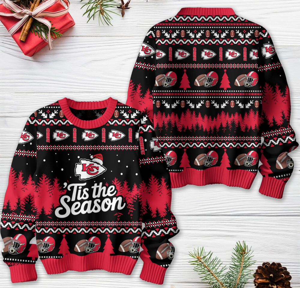 Kansas City Chiefs | Premium NFL Tis The Season Ugly Sweater HY