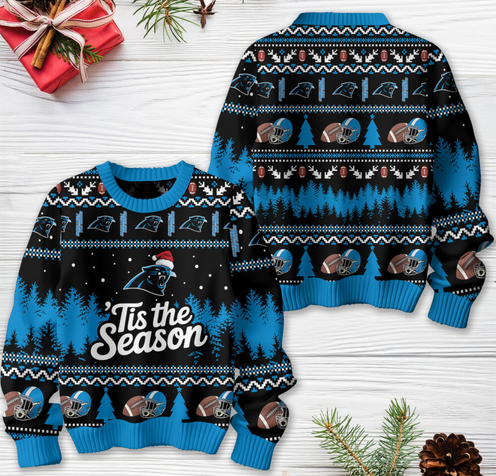 Carolina Panthers | Premium NFL Tis The Season Ugly Sweater HY