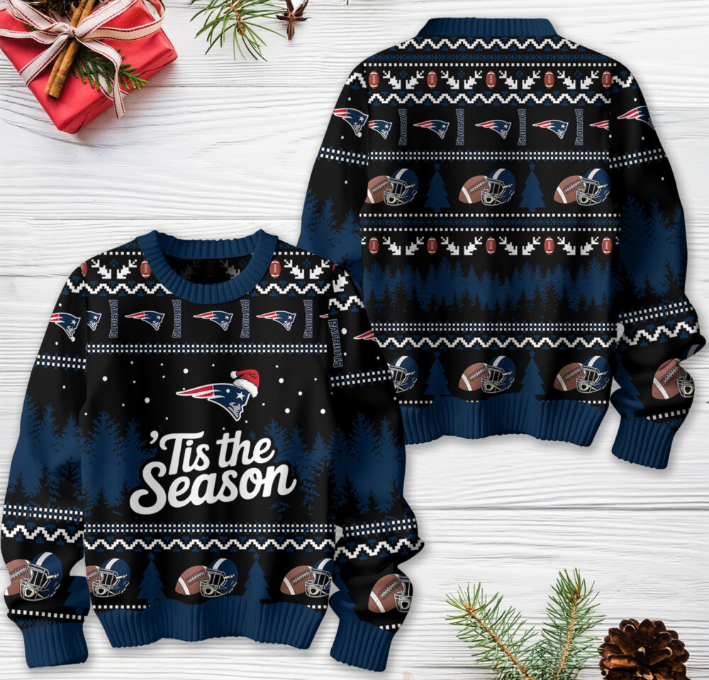 New England Patriots | Premium NFL Tis The Season Ugly Sweater HY