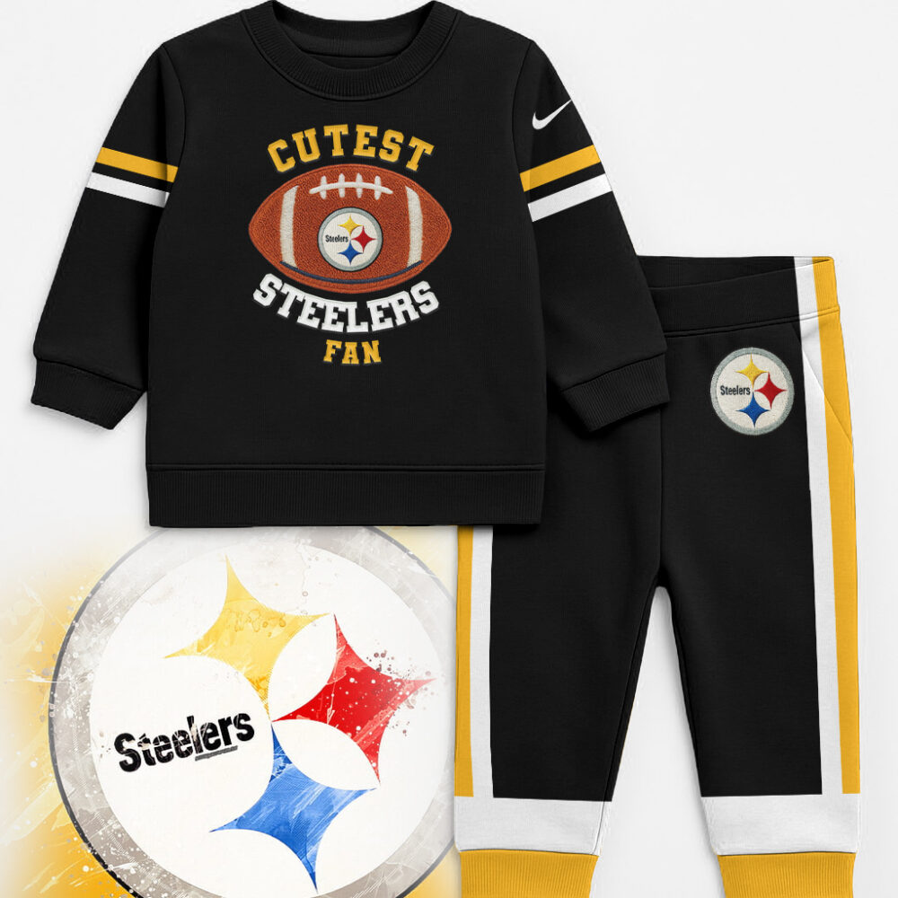 Pittsburgh Steelers | Premium NFL Unisex-Baby Shirt and Sweatpants Set