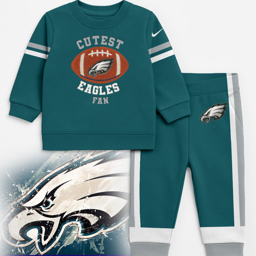 Philadelphia Eagles | Premium NFL Unisex-Baby Shirt and Sweatpants Set