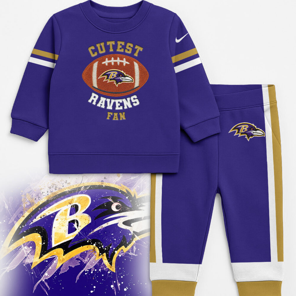 Baltimore Ravens | Premium NFL Unisex-Baby Shirt and Sweatpants Set
