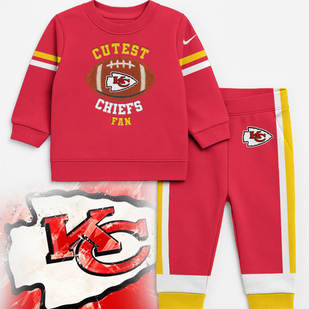 Kansas City Chiefs | Premium NFL Unisex-Baby Shirt and Sweatpants Set