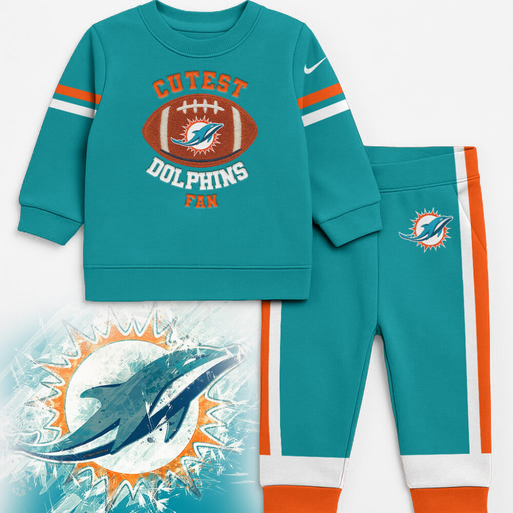 Miami Dolphins | Premium NFL Unisex-Baby Shirt and Sweatpants Set