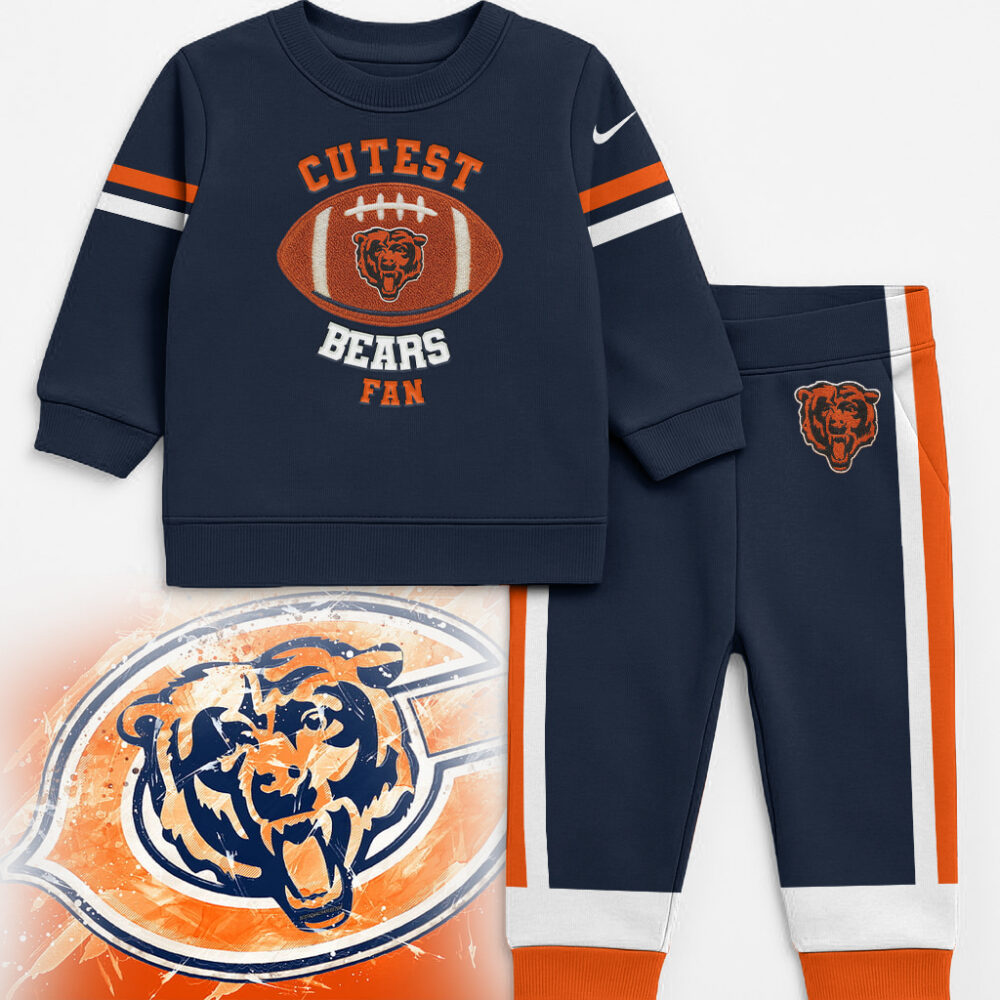 Chicago Bears | Premium NFL Unisex-Baby Shirt and Sweatpants Set