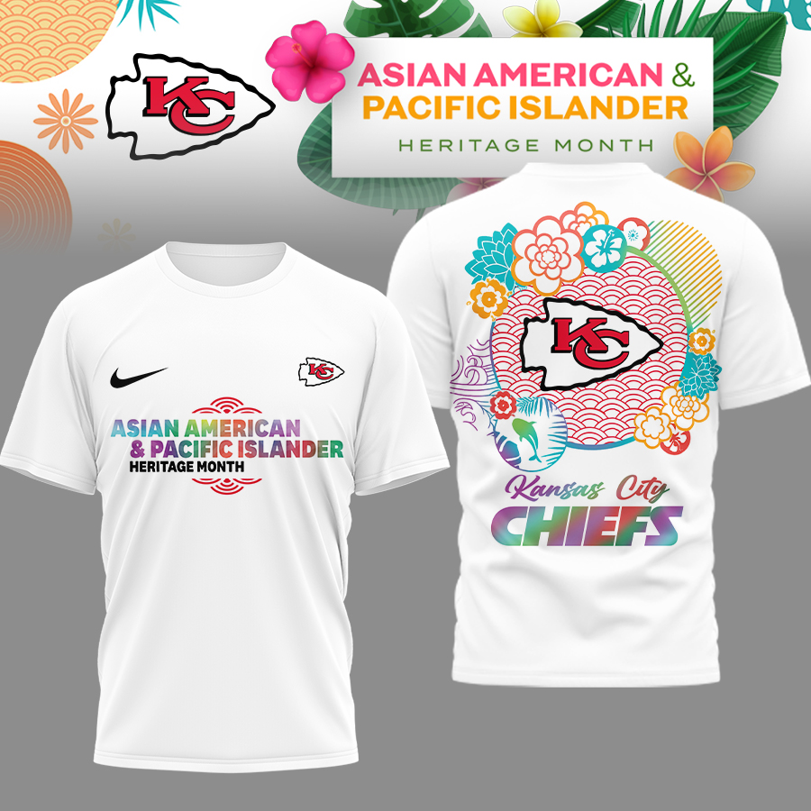 Kansas City Chiefs | Premium NFL Asian American and Pacific Islander 3D Shirt