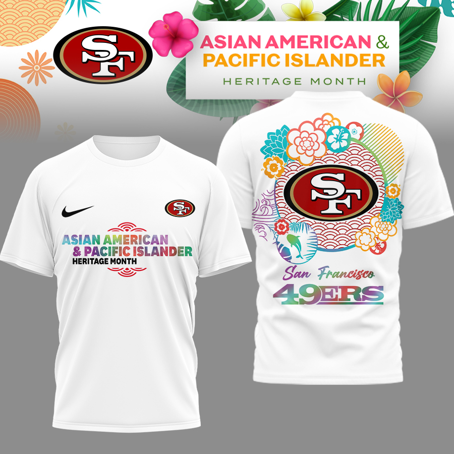 San Francisco 49ers | Premium NFL Asian American and Pacific Islander 3D Shirt