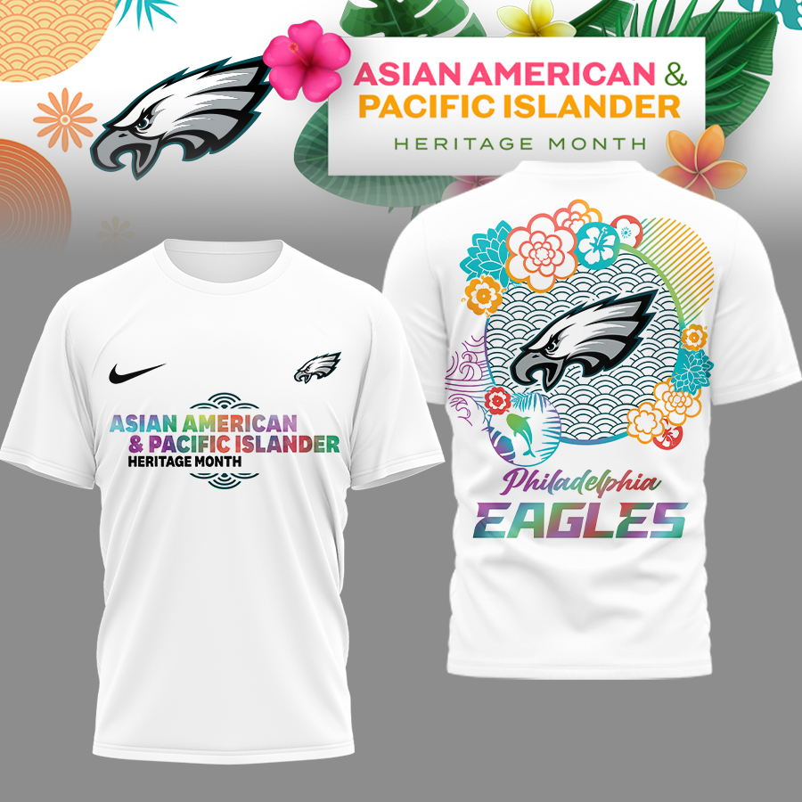 Philadelphia Eagles | Premium NFL Asian American and Pacific Islander 3D Shirt