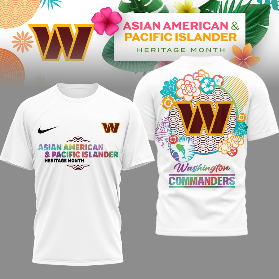 Washington Commanders | Premium NFL Asian American and Pacific Islander 3D Shirt