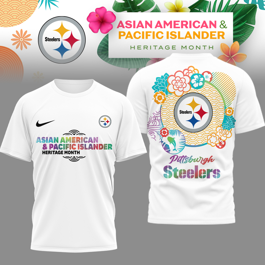 Pittsburgh Steelers | Premium NFL Asian American and Pacific Islander 3D Shirt